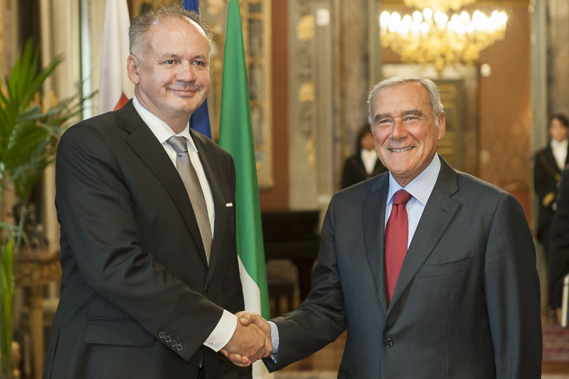 Visita al Signor Presidente del Presidente della Repubblica Slovacca, Andrej Kiska
